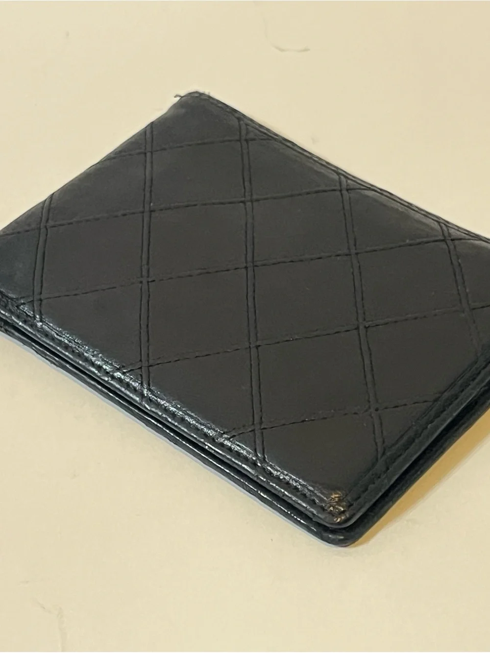 Vintage Chanel Diamond Quilted Lambskin Bifold Wallet 🇫🇷